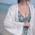 Boho Beach OuterwearLace Tassel Chiffon Shirt